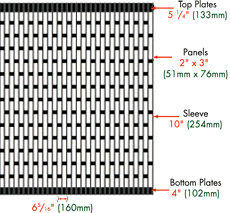 S-126 wide body brick pattern drawing